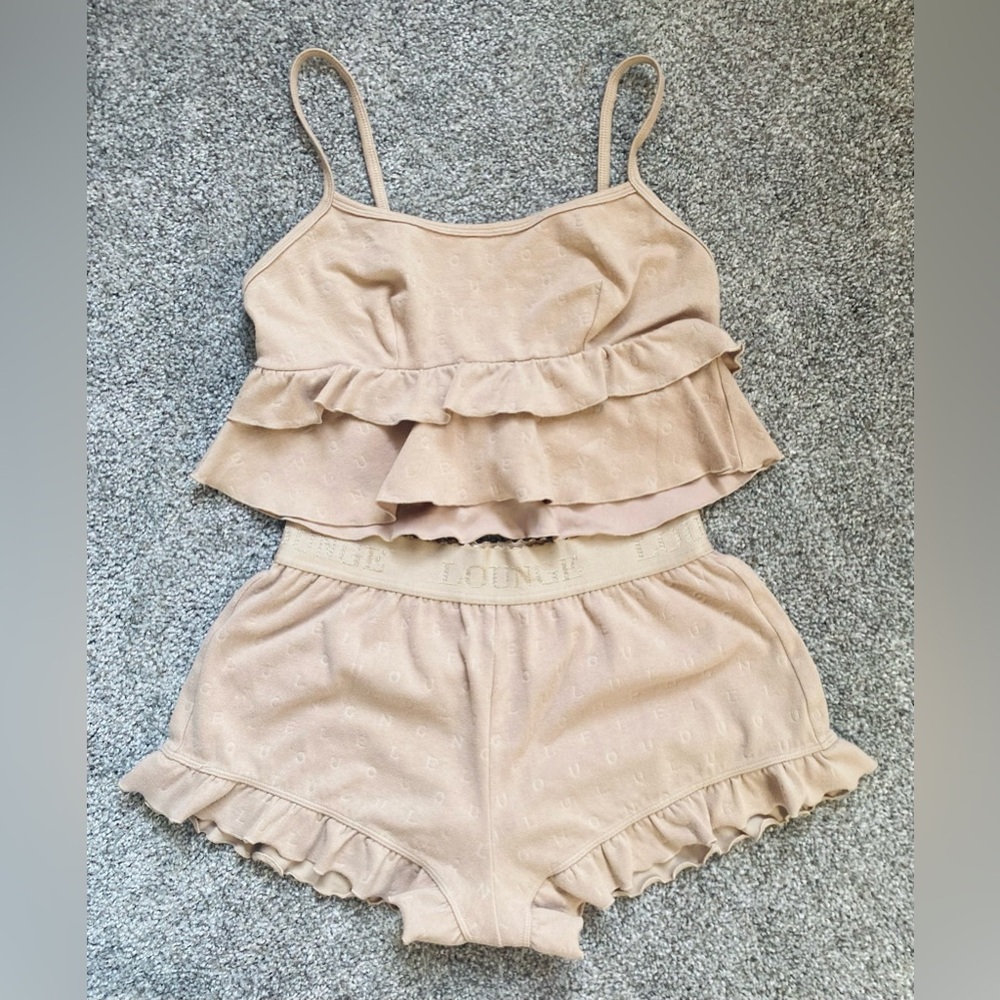 LOUNGE Frill Pyjama Set - Picture 4 of 4
